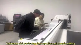 Customers visit our factory for inspection and sample making