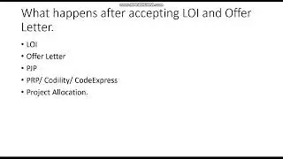 What really happens after accepting WIPRO's LOI and Offer Letter.