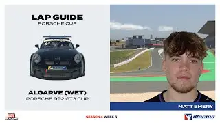 iRacing Lap Guide: Porsche 992 Cup at Algarve (Wet)