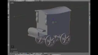 Wooden Covered Wagon Blender 3D Modeling Tutorial