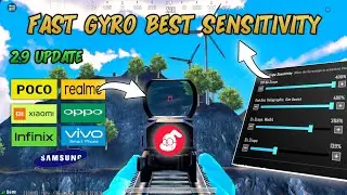 2.9 Update Best New Sensitivity Vivo Infinix Realme Oppo Poco | How To Fix Gyro Delay in Pubg/Bgmi