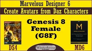 Creating MD6 Avatars from DS4 Characters:  Genesis 8 Female (G8F)