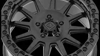 Valor Offroad V09 - Brushed Charcoal Rotary Forged Beadlock UTV Wheel (17x8)
