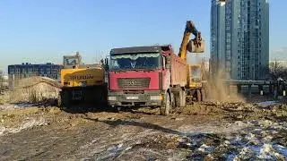 Хундай Робэкс 1400 w7! Тиеу жылдамдығы! Hundai Robex 1400. Скорость погрузки!