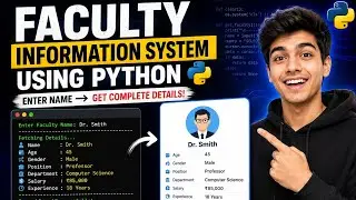 How to make college management system by using python in 20 min of coding.