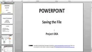 Project IDEA - PowerPoint   Saving the File