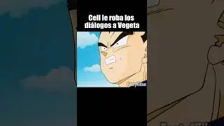 Cell le roba los diálogos a Vegeta 😆 #DragonBallZ