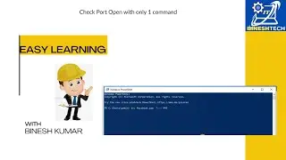 Check Port Open with only 1 command