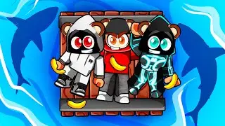 ROBROS GET TRAPPED on a RAFT as Monkeys in Roblox!