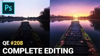Creating a VIBRANT sunrise phot with Adobe Photoshop | QE 
