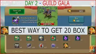 GUILD GALA How to get 20 box per day EASY!! Lords mobile guild gala