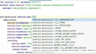 Open Camera Android Studio