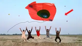 Flying & Cutting Kite Catch With Village Boys | Kite Catch Challenge