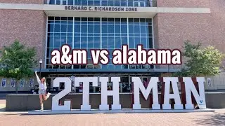 VLOG | texas a&m vs alabama football game, shopping at the domain in austin