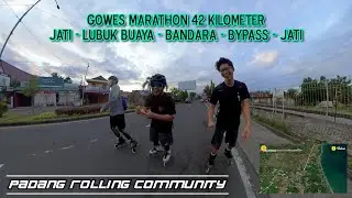 Gowes Marathon 42km menuju Bandara Internasional Minangkabau