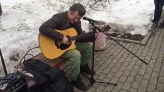 уличный концерт аукцыона в поддержку историка юрия дмитриева