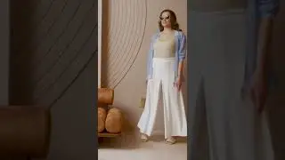 Небесно-голубой — самый трендовый цвет этого сезона. Собираем образ Plus size