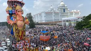 Khairatabad Nimajjanam ShobhaYatra 2024 at Telangana Secretariat | Khairatabad Ganesh nimajjanam2024