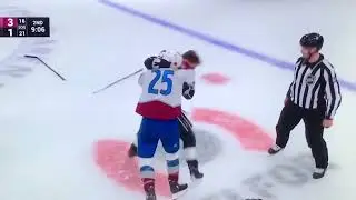 Kings #78 A. Laferriere & Avalanche #25 L. O’Connor Chirping & Scrapping. *Have @ It Boys*