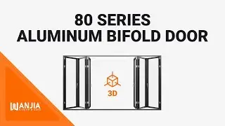 Aluminum Bifold Door｜80 Series ｜3D Animation