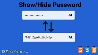 Hide and Show Password Functionality with JavaScript 🔒👀 | Source Code Included!