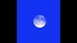 Blue screen moon