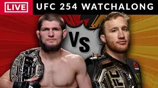 KHABIB vs GAETHJE FULL FIGHT - LIVE STREAMING - UFC 254 Watchalong