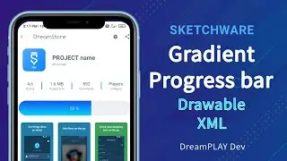 Gradient progress bar in sketchware, Customize progress bar simple in sketchware - DreamPLAY Dev
