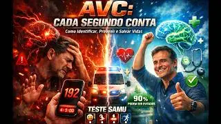 AVC: CADA SEGUNDO CONTA | Como Identificar, Prevenir e Salvar Vidas - Teste SAMU 🚨