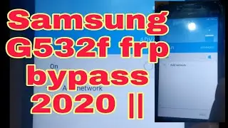 Samsung G532f frp bypass 2020 ||G532f google account remove/ Unlock/ Without Pc