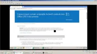 How to Enable VBA Web Browser Control in Excel 2013