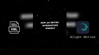 How An Editor Introduce Himself Tutorial 🔥Alight Motion Video Editing New🔥GM Editing