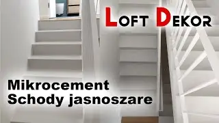 Mikrocement schody jasnoshare