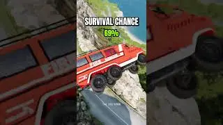 Camping Bus Cliff Drop