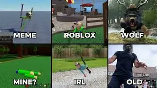 The Big Bad Wolf Walking Meme All Versions - Baldi Roblox Emote Animation