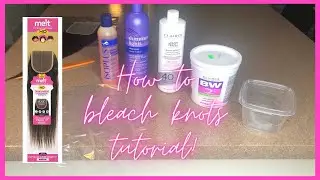 How to bleach knots for beginners | Janet Collection HD Closure