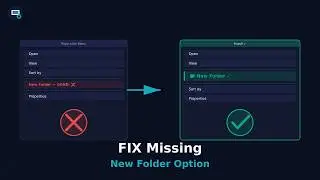FIX Missing New Folder Option in Windows 10 and 11 Now!