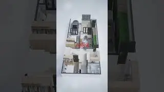 DENAH 3D RUMAH 🌟 #rumahimpian #desainrumah #denahrumah #desaindenah #rumahminimalis