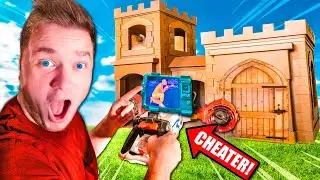 $1 Vs $10,000 NERF HIDE AND SEEK BOX FORT CHALLENGE 📦CHEATER VS NOOB
