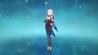 Shenhe and Yunjin Idle Animation in Game