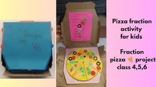 Pizza fraction activity/ fraction pizza making / maths fraction activity