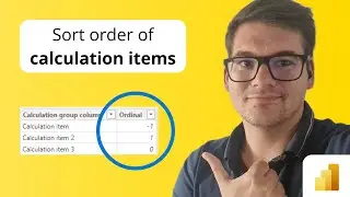 Sorting in Calculation Groups in new Semantic model in Power BI