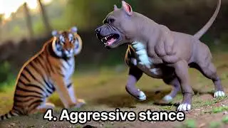 Top 10 Reactions When a Pit Bull Terrier Encounters a Tiger (2024) #dog #top