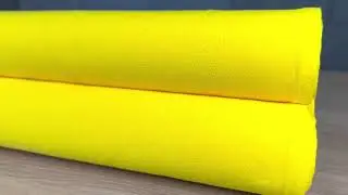 Tecido Alvejado Pé De Galinha Amarelo