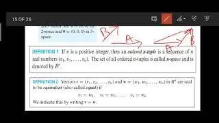 Euclidean Space, Determinent by Reduction, n- Space, Dot product, Distance n Norm of Vectors Lec.#11