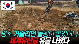 포크레인 바가지에 끌려나온 돌맹이, 그 아래서 1500년 전 비밀 드러났다_밭에서 나온 유네스코 세계유산 급 유물 / 디씨멘터리