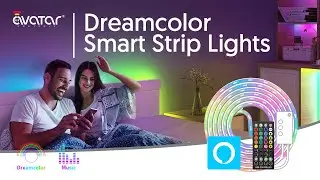 AvatarControls Smart Strip Lights LED RGBIC Waterproof works with Alexa/Google Assistant