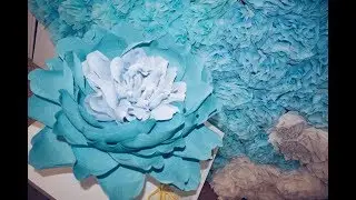 Пион из  бумаги.