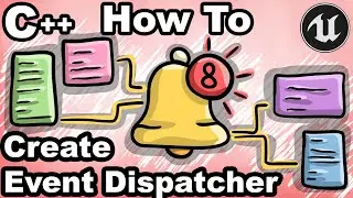 UE5 C++ 44 - How To Create Event Dispatcher With C++? - Unreal Engine Tutorial CPP Delegate Callback