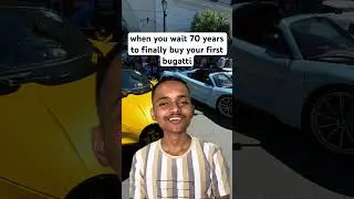 when you wait 21 years to finally buy your first bugatti #bugatti #angelocarlos #shorts #supercars
